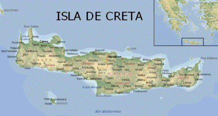 mapa de la isla de creta grecia Creta Guia Turistica De Grecia mapa de la isla de creta grecia